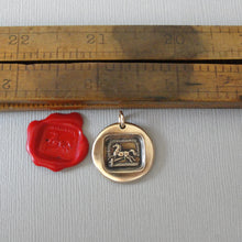 Load image into Gallery viewer, Horse Pendant In Bronze Made Of Antique Wax Seal
