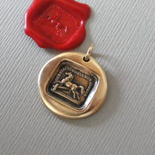 Load image into Gallery viewer, Horse Pendant In Bronze Made Of Antique Wax Seal