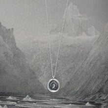 Load image into Gallery viewer, I Press Forward - Silver Wax Seal Necklace With Horse