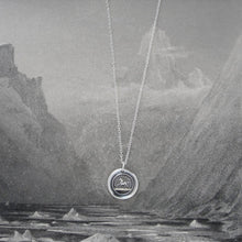 Load image into Gallery viewer, Horse Wax Seal Necklace - High Spirited Proud Yet Gentle - antique wax seal charm jewelry - RQP Studio