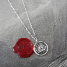 Load image into Gallery viewer, Horse Wax Seal Necklace - High Spirited Proud Yet Gentle - antique wax seal charm jewelry - RQP Studio