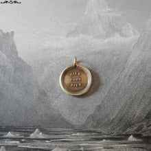 Load image into Gallery viewer, Everything Has A Price Wax Seal Charm - antique wax seal charm jewelry - French motto quote proverb pendant - RQP Studio