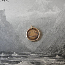 Load image into Gallery viewer, No Pain No Gain Wax Seal Charm - antique wax seal charm jewelry - French motto quote proverb pendant - RQP Studio