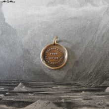 Load image into Gallery viewer, Forgive Others Wax Seal Charm - antique wax seal jewelry pendant - bible quote Forgive So That You May Be Forgiven - RQP Studio