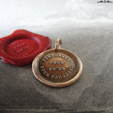 Load image into Gallery viewer, Forgive Others Wax Seal Charm - antique wax seal jewelry pendant - bible quote Forgive So That You May Be Forgiven - RQP Studio