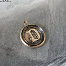 Load image into Gallery viewer, Wax Seal Charm Initial D - wax seal jewelry pendant alphabet charms Letter D - RQP Studio