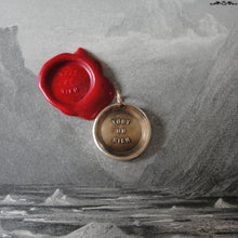 Load image into Gallery viewer, All Or Nothing Wax Seal Charm - antique wax seal jewelry pendant French motto proverb - RQP Studio