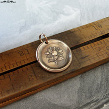Load image into Gallery viewer, Apple Blossom Wax Seal Charm - antique wax seal jewelry Language of Flowers Temptation Preference - RQP Studio