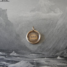 Load image into Gallery viewer, Prayer Uplifts The Soul Wax Seal Charm - antique wax seal charm jewelry French motto quote proverb pendant - RQP Studio