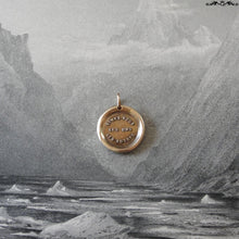 Load image into Gallery viewer, Love One Another Wax Seal Charm - antique wax seal charm jewelry French motto quote proverb pendant - RQP Studio