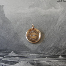 Load image into Gallery viewer, Think Of Those Who Suffer Wax Seal Charm - antique wax seal charm jewelry French motto quote proverb pendant - RQP Studio