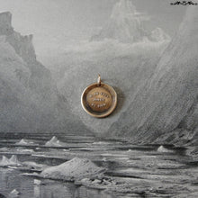 Load image into Gallery viewer, You Never Can Tell Wax Seal Charm - antique pendant jewelry French motto quote proverb pendant - RQP Studio