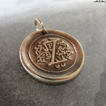 Load image into Gallery viewer, Wax Seal Charm Initial Z - wax seal jewelry pendant alphabet charms Letter Z - RQP Studio