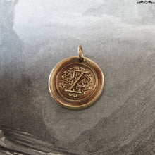 Load image into Gallery viewer, Wax Seal Charm Initial Z - wax seal jewelry pendant alphabet charms Letter Z - RQP Studio