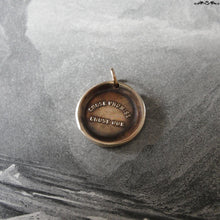 Load image into Gallery viewer, A Promise Is A Promise Wax Seal Charm - antique wax seal jewelry pendant French motto proverb - RQP Studio