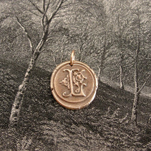 Load image into Gallery viewer, Wax Seal Charm Initial L - wax seal jewelry pendant alphabet charms Letter L - RQP Studio