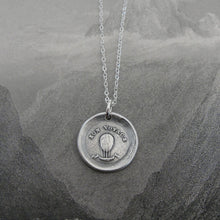 Load image into Gallery viewer, Good Journey Wax Seal Necklace - Hot Air Balloon antique wax seal jewelry Bon Voyage - RQP Studio