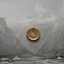 Load image into Gallery viewer, Bronze Wax Seal Pendant - Who Neglects Me Loses Me - RQP Studio