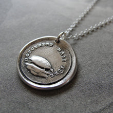 Load image into Gallery viewer, Tortoise Wax Seal Necklace - Patience antique wax seal jewelry French turtle charm motto Slow and Sure - RQP Studio