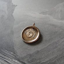 Load image into Gallery viewer, Wax Seal Charm Key To My Heart - antique French wax seal charm jewelry padlock -You Have The Key - RQP Studio