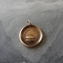 Load image into Gallery viewer, Tortoise Wax Seal Charm - antique wax seal jewelry pendant Turtle Slow And Sure Patience - RQP Studio