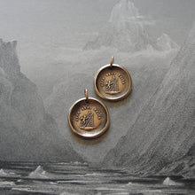 Load image into Gallery viewer, Wax Seal Charm Cupid Love - antique wax seal jewelry pendant Nothing Without Effort by RQP Studio - RQP Studio