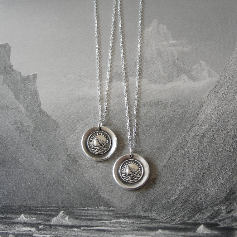 Such Is Life - Silver Wax Seal Necklace – RQP Studio