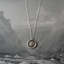 Load image into Gallery viewer, Keep Promise Wax Seal Necklace Antique Tree wax seal charm jewelry French motto - RQP Studio