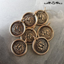 Load image into Gallery viewer, Ship Wax Seal Charm Such Is Life - antique wax seal jewelry pendant three masted rigger - RQP Studio