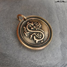 Load image into Gallery viewer, Wax Seal Charm Initial S - wax seal jewelry alphabet charms Letter S - RQP Studio