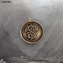 Load image into Gallery viewer, Wax Seal Charm Initial S - wax seal jewelry alphabet charms Letter S - RQP Studio