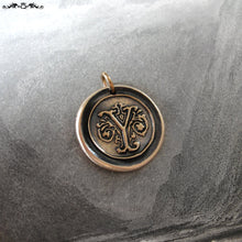 Load image into Gallery viewer, Wax Seal Charm Initial Y - wax seal jewelry pendant alphabet charms Letter Y - RQP Studio