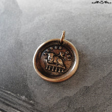 Load image into Gallery viewer, Agnus Dei Wax Seal Charm - Lamb of God antique wax seal jewelry - RQP Studio