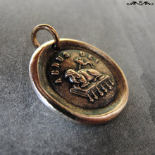 Load image into Gallery viewer, Agnus Dei Wax Seal Charm - Lamb of God antique wax seal jewelry - RQP Studio