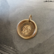 Load image into Gallery viewer, All Seeing Eye wax seal charm May It Watch Over You - antique wax seal jewelry in bronze - RQP Studio