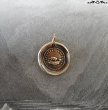 Load image into Gallery viewer, Beaver Wax Seal Charm Perseverance - antique wax seal jewelry pendant Key to Happiness - RQP Studio