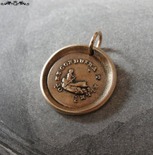 Load image into Gallery viewer, Wax Seal Charm Guiding Star - antique wax seal jewelry pendant French motto North Star - RQP Studio