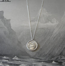 Load image into Gallery viewer, Go Where I Wish To Be - Wax Seal Necklace with message letter - antique wax seal charm jewelry - RQP Studio