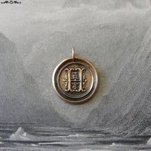Load image into Gallery viewer, Wax Seal Charm Initial H - wax seal jewelry pendant alphabet charms Letter H - RQP Studio