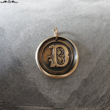 Load image into Gallery viewer, Wax Seal Charm Initial D - wax seal jewelry pendant alphabet charms Letter D - RQP Studio