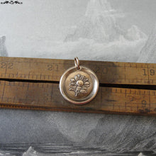 Load image into Gallery viewer, Apple Blossom Wax Seal Charm - antique wax seal jewelry Language of Flowers Temptation Preference - RQP Studio
