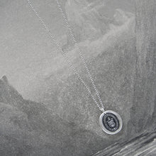 Load image into Gallery viewer, Intellect And Character - Silver Wax Seal Necklace - Level Up