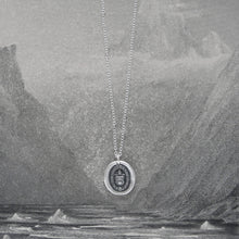 Load image into Gallery viewer, Intellect And Character - Silver Wax Seal Necklace - Level Up