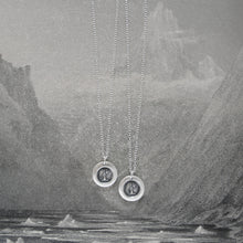 Load image into Gallery viewer, Just For You - Miniature Silver Rose Wax Seal Necklace