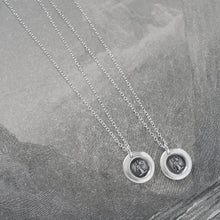 Load image into Gallery viewer, Just For You - Miniature Silver Rose Wax Seal Necklace