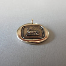 Load image into Gallery viewer, Lamb of God Wax Seal Charm - Agnus Dei antique wax seal charm jewelry Christian Faith Religious - RQP Studio