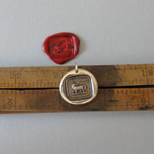 Load image into Gallery viewer, Lamb of God Wax Seal Charm - Agnus Dei antique wax seal charm jewelry Christian Faith Religious - RQP Studio