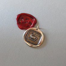 Load image into Gallery viewer, Lamb of God Wax Seal Charm - Agnus Dei antique wax seal charm jewelry Christian Faith Religious - RQP Studio
