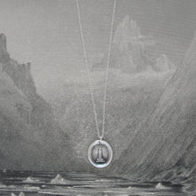 Load image into Gallery viewer, My Support - Silver Lighthouse Wax Seal Necklace - Beacon Of Light - RQP Studio