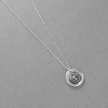 Load image into Gallery viewer, Watchful And Bold - Wax Seal Necklace Lion Antique Silver Wax Seal Jewelry